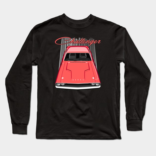 Challenger 70 - Red Long Sleeve T-Shirt by V8social